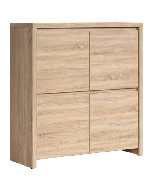 Armario Kaspian 105 cm de cuatro puertas roble sonoma