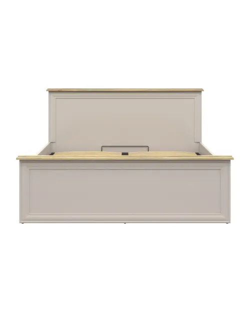 Cama Anga B 160x200 con somier y contenedor cachemira/roble mauvella