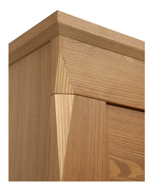 Vitrina Bergen 102 cm con 4 puertas alerce sibiu dorado