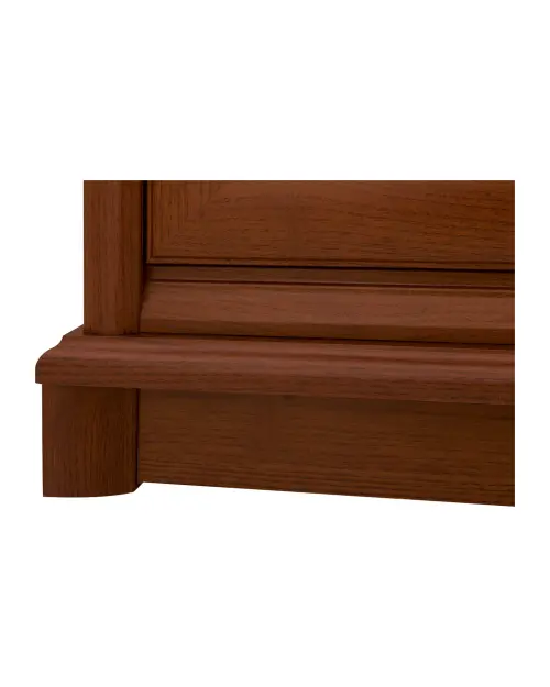 Armario de dos puertas Kent 110 cm con cajón castaño