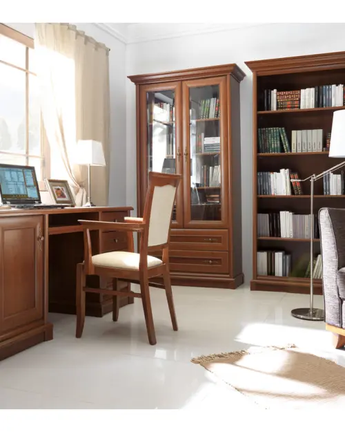 Estantería Kent 110 cm con 4 estantes castaño