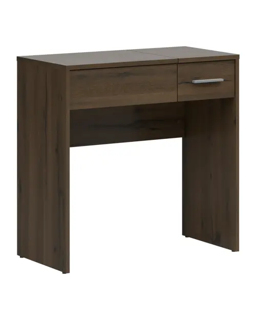 Tocador Nepo Plus 80 cm con cajón, compartimento y espejo roble noble