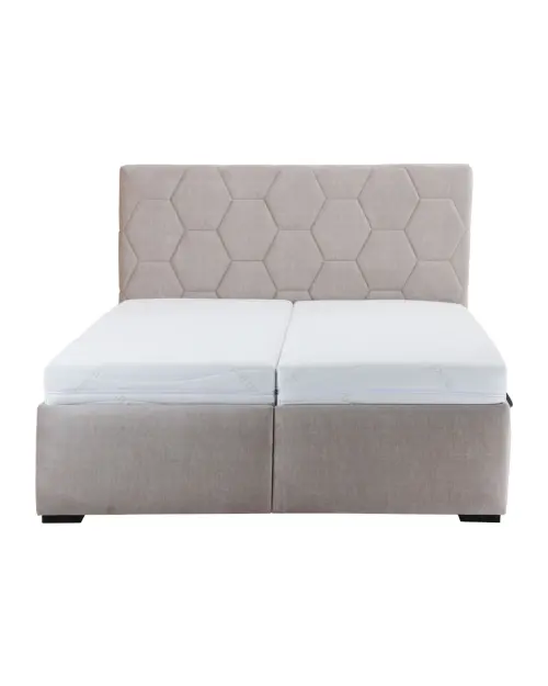 Кровать мягкая Bora 160x200 с контейнерами и основаниями taupe