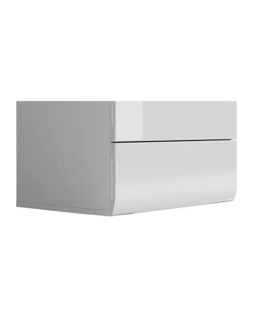 Cómoda Azteca Trio 60 cm con 5 cajones blanco brillo