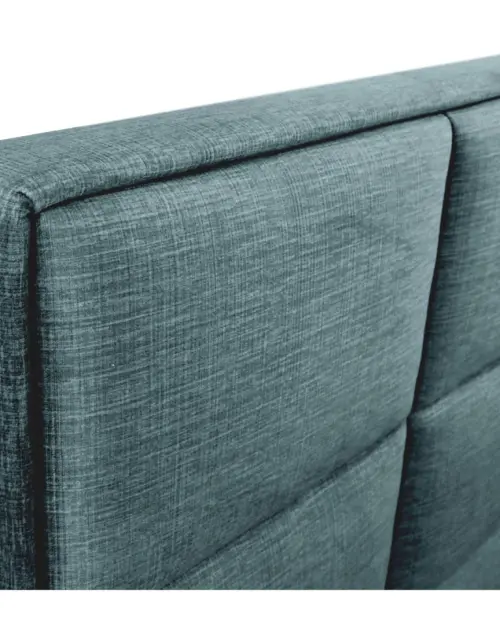 Cama tapizada Ella 160x200 con contenedores y somieres terciopelo verde