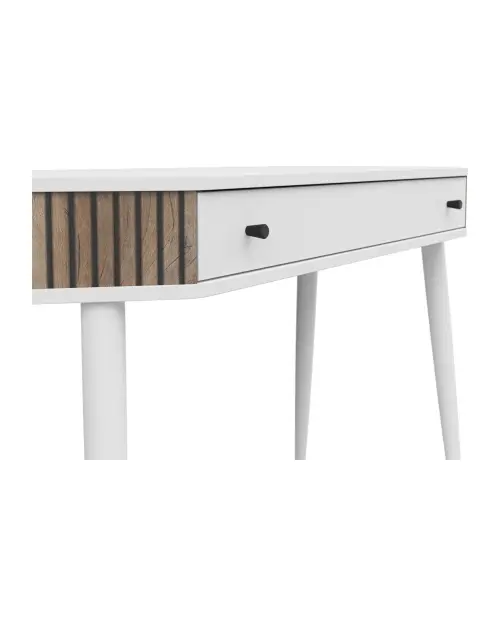 Tocador Capri 120 cm con cajón blanco/roble flagstaff oscuro