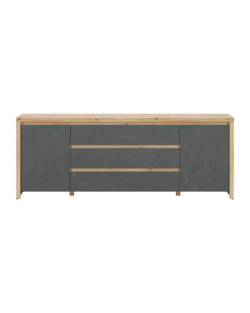 Mueble RTV Larios 190 cm con 2 puertas y 3 cajones roble artisan/matera