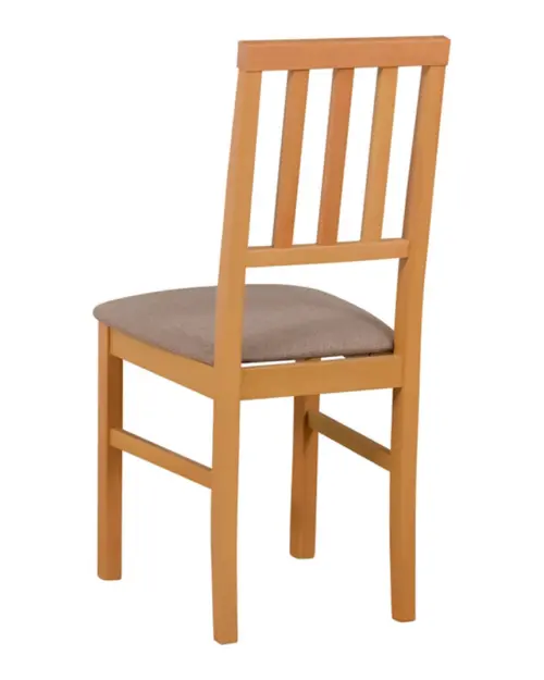 Silla tapizada Aren marrón