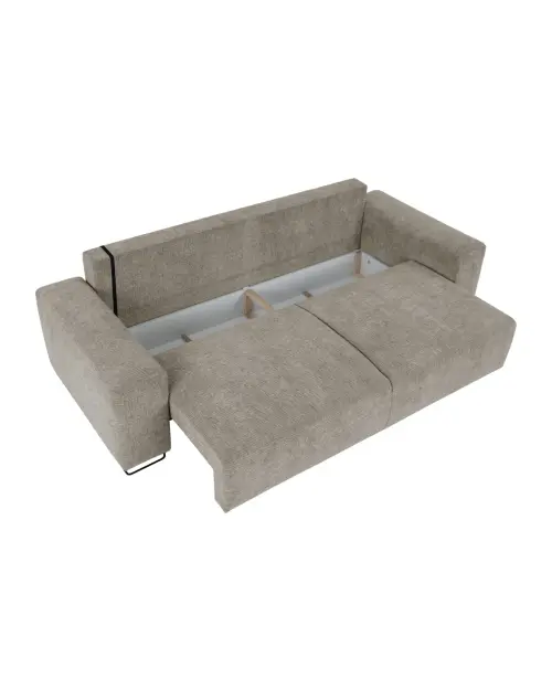 Sofa rozkładana trzyosobowa Kizo beżowa