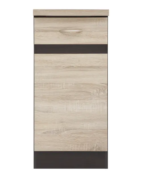 Mueble de cocina bajo Junona Line 40 cm derecho roble sonoma con encimera