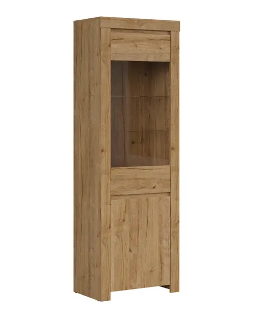 Vitrina Holten 68 cm con 2 puertas roble waterford