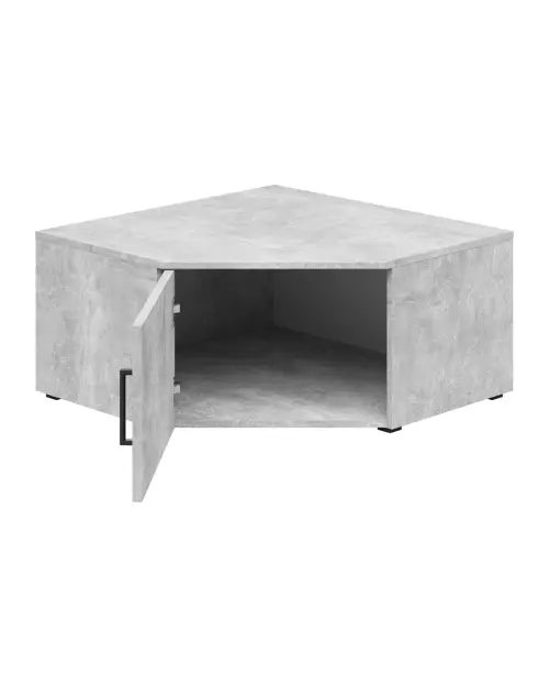 Estantería de esquina MultiDo 71,5x71,5 cm con puertas atelier claro