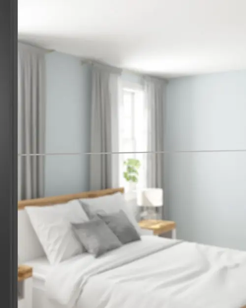 Armario de puertas correderas Tetrix 220 cm con espejo roble wotan