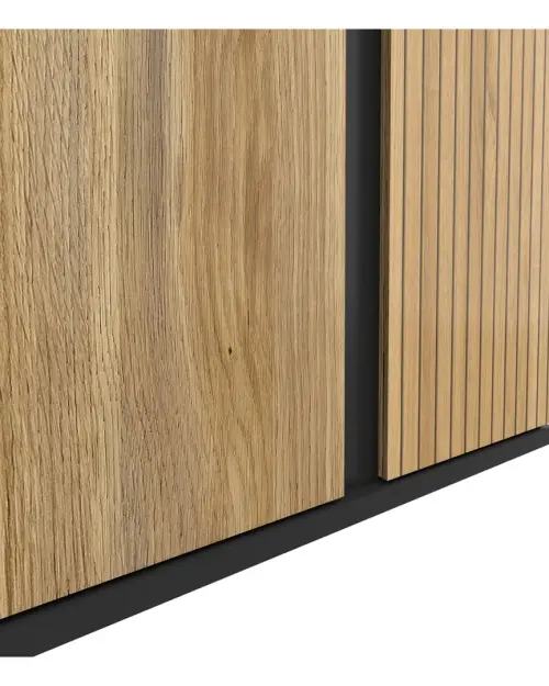 Armario de dos puertas Luen 95 cm roble tegola/roble mauvella