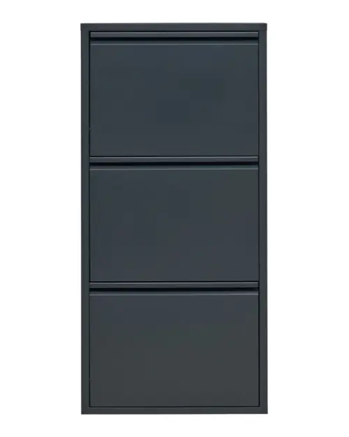 Szafka na buty Fly 50 cm z 3 drzwiami antracyt