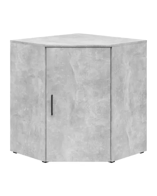 Estantería de esquina MultiDo 71,5x71,5 cm con puertas atelier claro