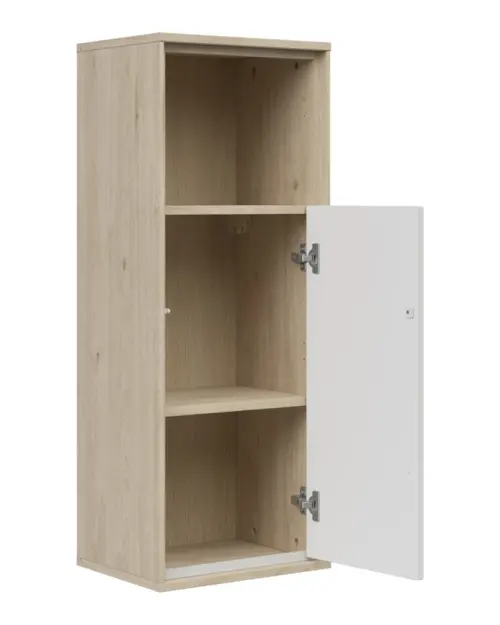 Armario suspendido Ema 36 cm con puerta y estante nogal jackson hickory/gris claro