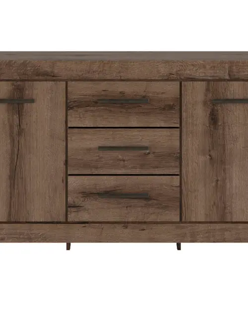Cómoda Balin 160 cm con 2 puertas y 3 cajones roble monastery
