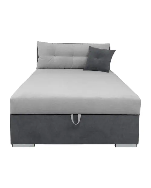 Тахта Rico с ящиком и регулировкой спинки серая