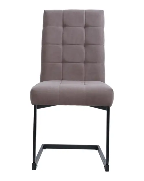 Silla tapizada Maurice marrón