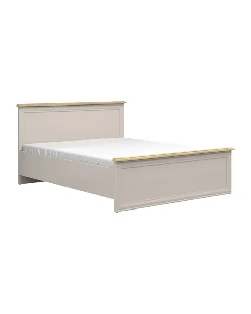 Cama Anga B 160x200 con somier y contenedor cachemira/roble mauvella