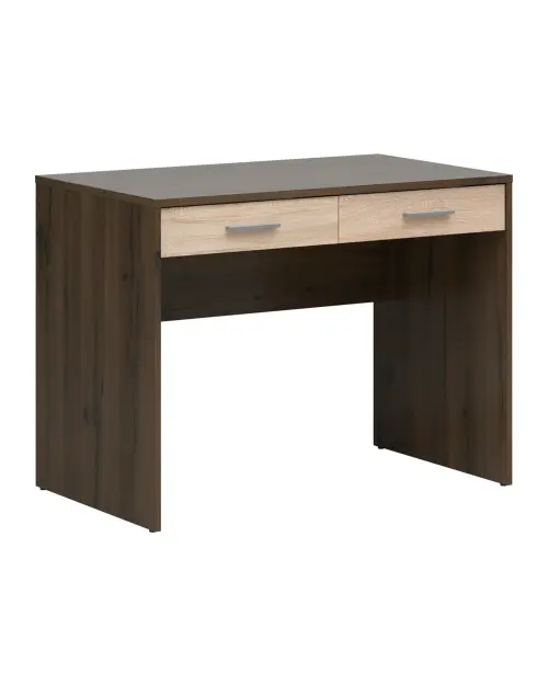 Escritorio Nepo Plus 100 cm con 2 cajones roble noble/roble sonoma