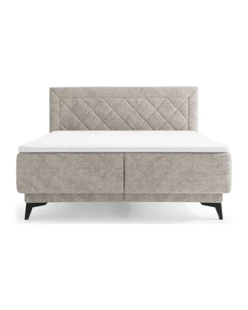 Continental bed Zalea 160x200 with storage beige