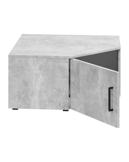 Estantería de esquina MultiDo 71,5x71,5 cm con puertas atelier claro