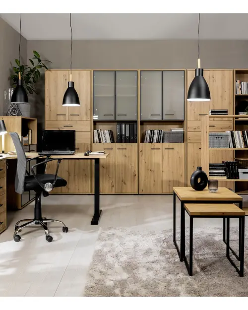 Escritorio de esquina Space Office 160 cm derecho roble artisan