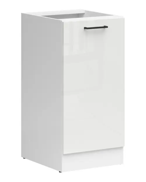 Armario de cocina bajo Junona Line 40 cm derecha brillo tiza