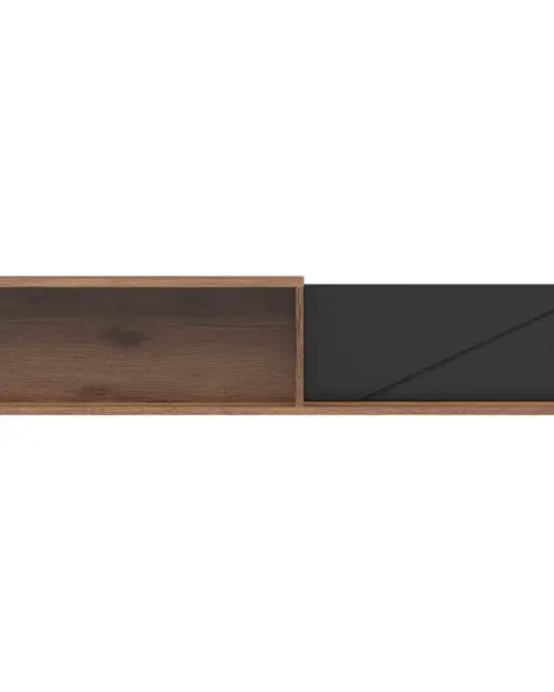 Estante de pared Forn 156 cm roble delano oscuro/negro