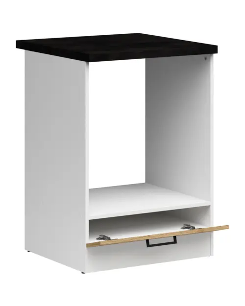 Mueble de cocina para horno encastrable Junona Line 60 cm roble delano claro con encimera