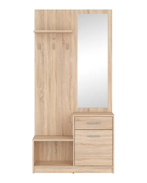 Conjunto de recibidor Nepo Plus 90 cm roble sonoma