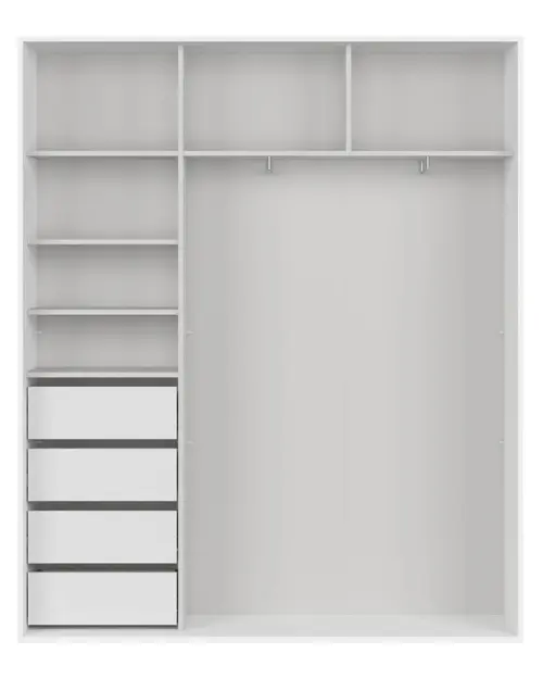 Armario de puertas correderas Flex 180 cm blanco