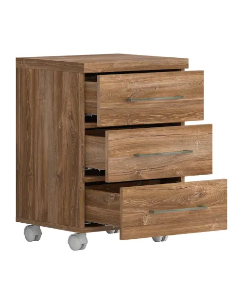 Cajonera Gent 42 cm con 3 cajones roble stirling