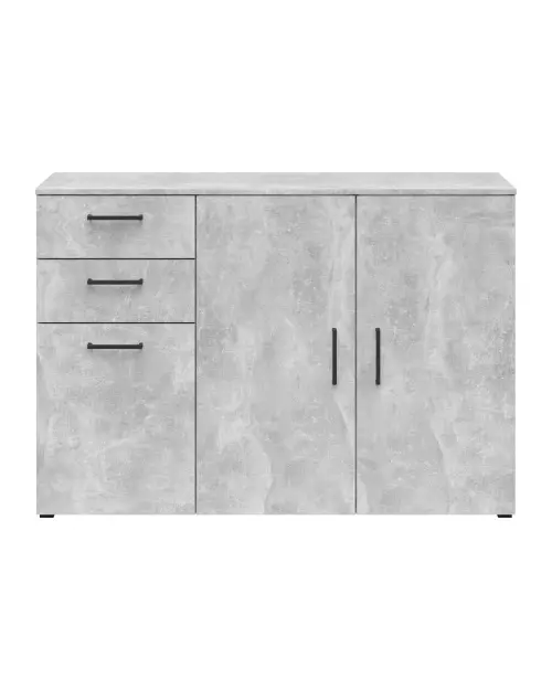 Cómoda MultiDo 120 cm con 3 puertas y 2 cajones atelier claro