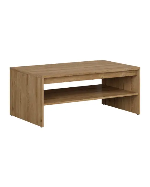 Mesa de centro Holten 110x65 con estante roble waterford