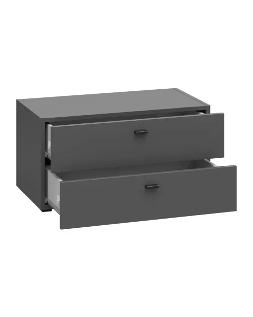 Cómoda System 64 con 2 cajones grafito