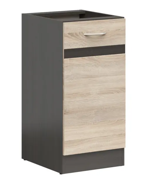 Szafka kuchenna dolna Junona Line 40 cm prawa dąb sonoma