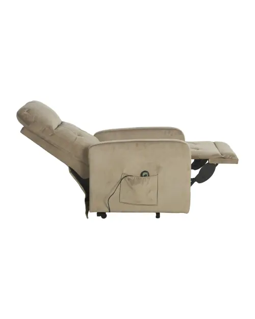 Tradycyjny fotel Grand z funkcją relax beżowy