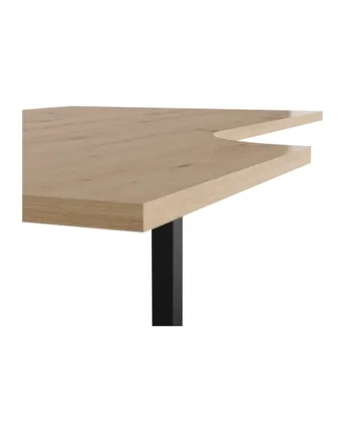 Escritorio de esquina Space Office 140 cm roble artisan