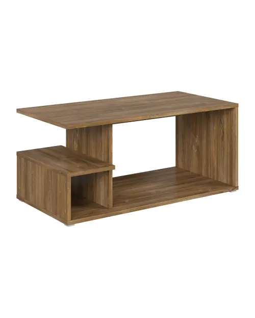 Coffee table Gato 100x50 with shelf stirling oak