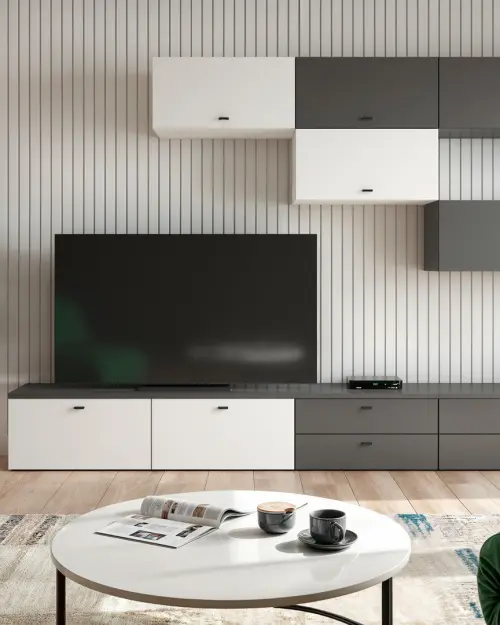 Cómoda System 64 con 2 cajones grafito