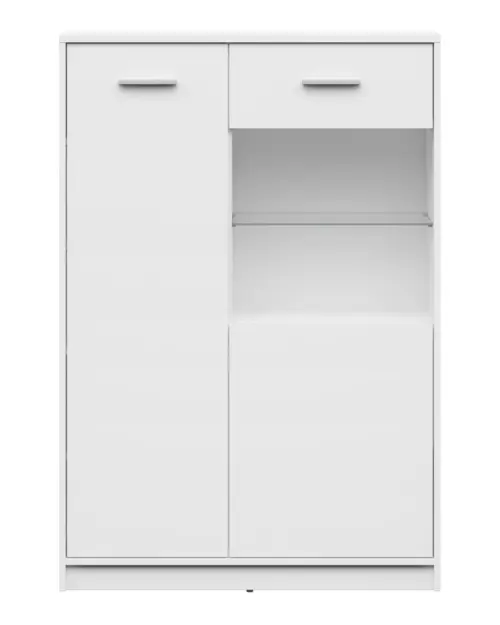 Vitrina Nepo Plus 90 cm con 2 puertas blanco