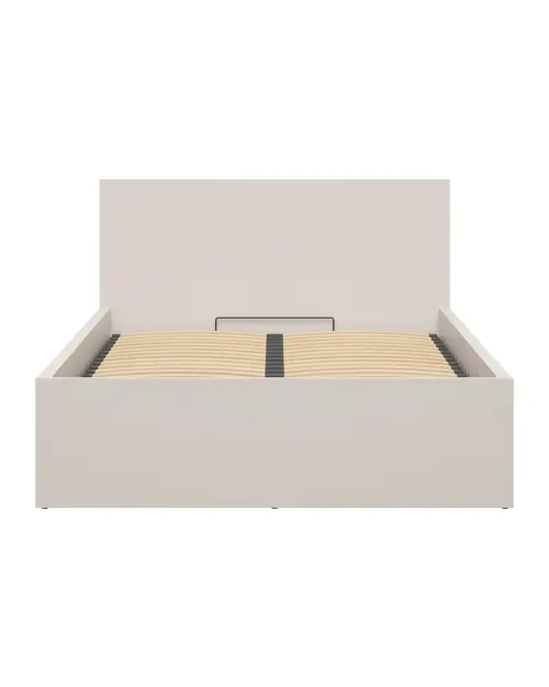 Cama Tetrix 140x200 con somier y contenedor cachemira