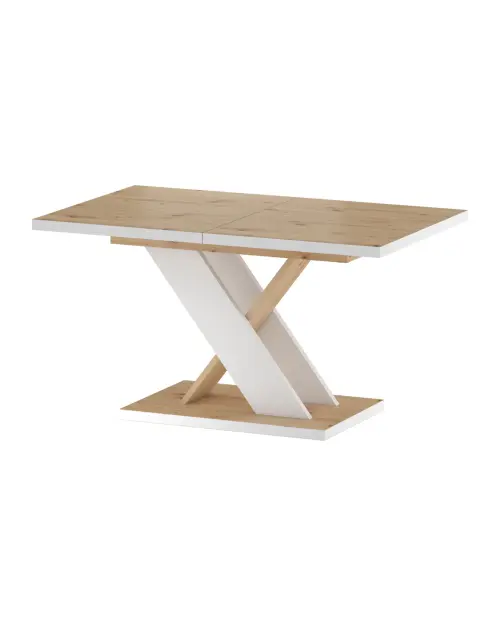 Стол раскладной Eryk 138/178x85 дуб вотан/белый